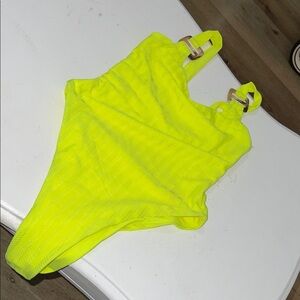 Camila Coelho Bright Yellow One Piece Swimsuit